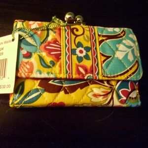 Vera Bradley Small Kisslock Wallet
